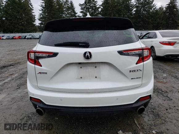 2022 Acura RDX PMC Edition with VIN 5J8TC2H84NL009804, listed as a Copart auction lot 44999475 with 41,465 mi miles and Salvage Title. Bid and sale history available at carsss.com. Image 6.