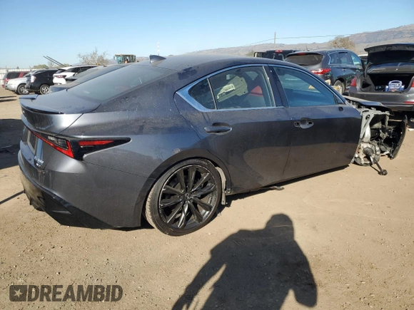 2024 Lexus IS 300 F Sport z VIN JTHB81F28R5054001, wystawiony jako Copart lot #41886945 z przebiegiem 7 986 mil mil oraz Szkoda całkowita • Salvage title. Historia ofert i sprzedaży dostępna na DreamBid. Obrazek 3.
