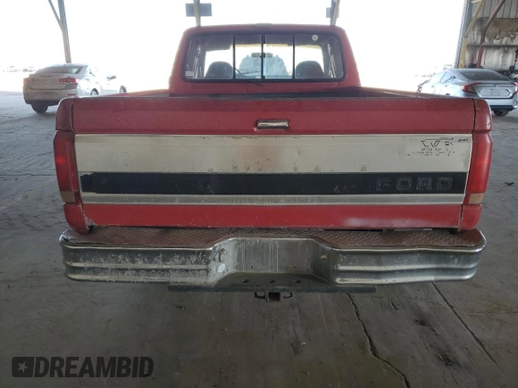 1992 Ford F-150 with VIN 1FTEX15NXNKA27455, listed as a Copart auction lot 86942424 with 258,693 mi miles and Clean Title. Bid and sale history available at carsss.com. Image 6.