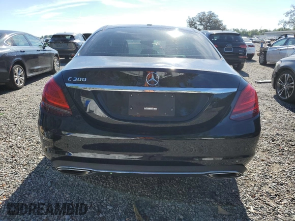 2021 Mercedes-Benz C 300 with VIN W1KWF8DB1MR605185, listed as a Copart auction lot 49703095 with Not provided miles and Non repairable. Bid and sale history available at DreamBid. Image 6.