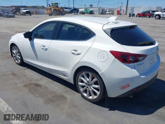 2015 Mazda 3 S Grand Touring with VIN JM1BM1M39F1233093, listed as a IAAI auction lot 42245609 with 137,487 mi miles and . Bid and sale history available at DreamBid. Image 3.