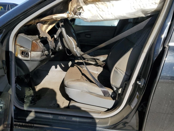 2005 BMW 7 Series 745Li with VIN WBAGN63535DS56267, listed as a Copart auction lot 45717775 with 0 mi miles and Salvage Title. Bid and sale history available at carsss.com. Image 7.