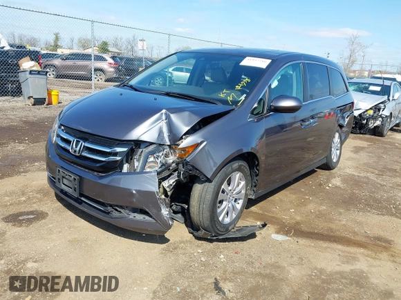 2017 Honda Odyssey EX-L with VIN 5FNRL5H68HB000944, listed as a IAAI auction lot 41937216 with 121,938 mi miles and . Bid and sale history available at DreamBid. Image 17.