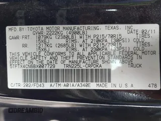 2011 Toyota Tacoma with VIN 5TFTX4CN6BX007729, listed as a IAAI auction lot 41486157 with 145,801 mi miles and . Bid and sale history available at DreamBid. Image 9.