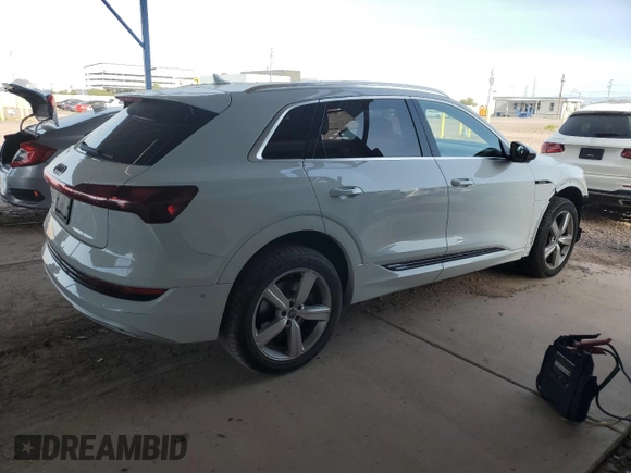 2019 Audi e-tron Prestige z VIN WA1VAAGEXKB014256, wystawiony jako Copart lot #51510555 z przebiegiem 13 692 mil mil oraz Szkoda całkowita • Salvage title. Historia ofert i sprzedaży dostępna na DreamBid. Obrazek 3.