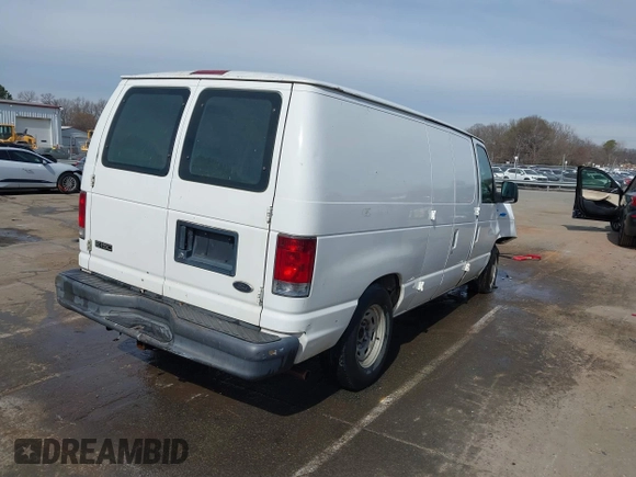 2005 Ford Econoline Cargo with VIN 1FTRE14W45HA10505, listed as a IAAI auction lot 41553982 with 190,357 mi miles and . Bid and sale history available at DreamBid. Image 4.