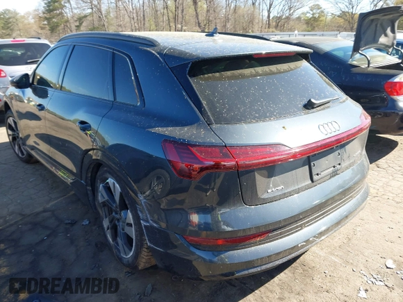 2021 Audi e-tron Premium with VIN WA1AAAGE5MB013159, listed as a IAAI auction lot 41875335 with 46,471 mi miles. Bid and sale history available at carsss.com. Image 3.