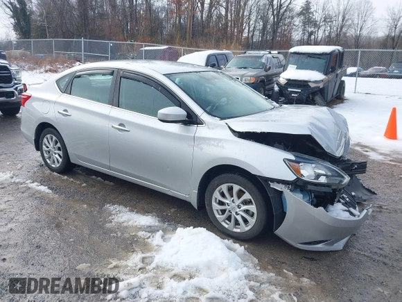 2019 Nissan Sentra SV with VIN 3N1AB7AP5KY296695, listed as a IAAI auction lot 41561686 with 48,653 mi miles and . Bid and sale history available at DreamBid. Image 1.