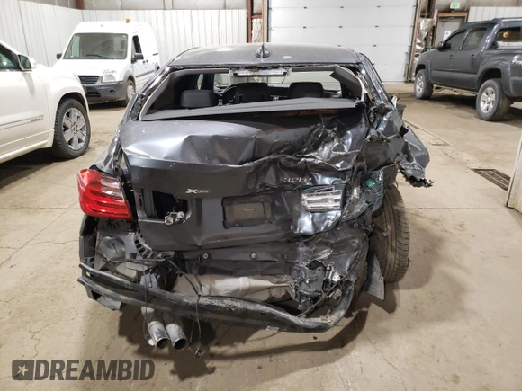 2015 BMW 3 Series 328i xDrive with VIN WBA3B5C58FF962674, listed as a Copart auction lot 58994595 with Not provided miles and Salvage title. Bid and sale history available at DreamBid. Image 6.