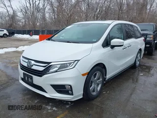 2020 Honda Odyssey EX-L with VIN 5FNRL6H72LB066476, listed as a IAAI auction lot 41577955 with 43,299 mi miles. Bid and sale history available at carsss.com. Image 18.
