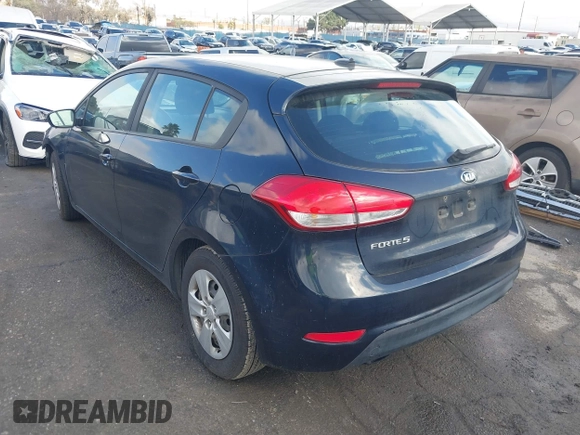 2017 Kia Forte5 LX with VIN KNAFK5A83H5709281, listed as a IAAI auction lot 41482492 with 74,979 mi miles. Bid and sale history available at carsss.com. Image 3.