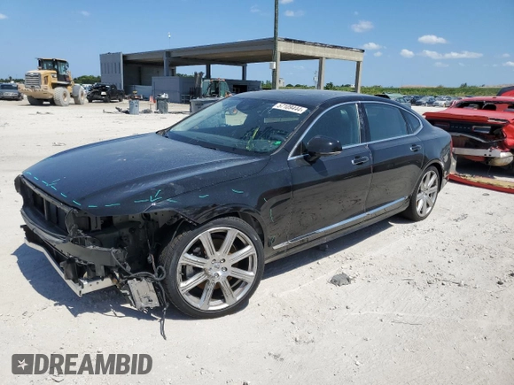 2020 Volvo S90 Inscription with VIN LVYA22MLXLP175892, listed as a Copart auction lot 57109444 with 29,693 mi miles and Salvage Title. Bid and sale history available at carsss.com. Image 1.