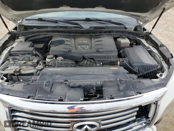 2013 Infiniti QX56 with VIN JN8AZ2NEXD9040540, listed as a Copart auction lot 47541055 with 187,686 mi miles and Salvage Title. Bid and sale history available at carsss.com. Image 14.