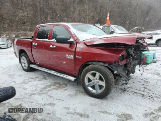 2013 Ram 1500 ST with VIN 1C6RR7KTXDS542852, listed as a Copart auction lot 41413605 with 90,398 mi miles and Salvage title. Bid and sale history available at DreamBid. Image 4.