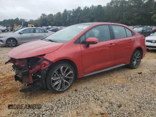 2021 Toyota Corolla SE with VIN 5YFS4MCE6MP091234, listed as a Copart auction lot 48136325 with 36,827 mi miles and Salvage Title. Bid and sale history available at carsss.com. Image 1.