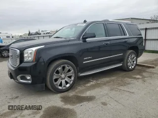 2015 GMC Yukon Denali with VIN 1GKS2CKJ8FR307323, listed as a Copart auction lot 44648955 with 158,783 mi miles and Clean Title. Bid and sale history available at carsss.com. Image 1.