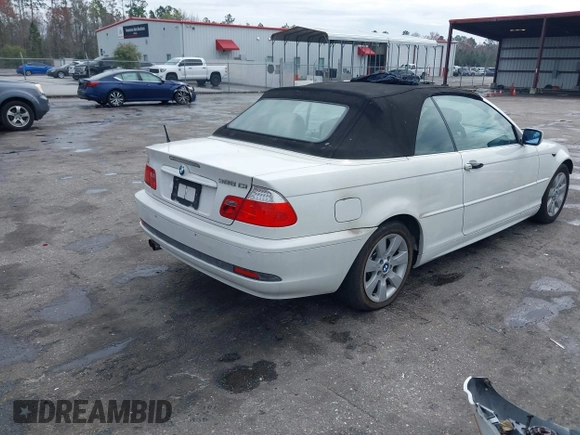 2005 BMW 3 Series 325Ci with VIN WBABW33405PL37240, listed as a IAAI auction lot 41650058 with 154,954 mi miles and . Bid and sale history available at carsss.com. Image 4.