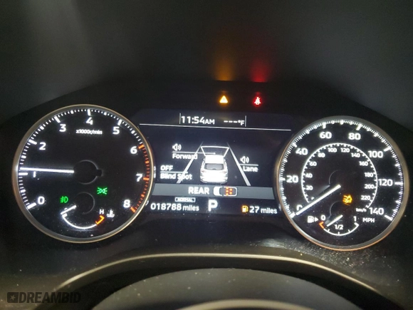 2022 Mitsubishi Outlander SE with VIN JA4J3UA87NZ089344, listed as a Copart auction lot 45953395 with 18,788 mi miles and Salvage Title. Bid and sale history available at carsss.com. Image 9.