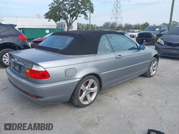 2004 BMW 3 Series 325Ci with VIN WBABW33484PL32415, listed as a IAAI auction lot 41437528 with 105,615 mi miles. Bid and sale history available at carsss.com. Image 4.