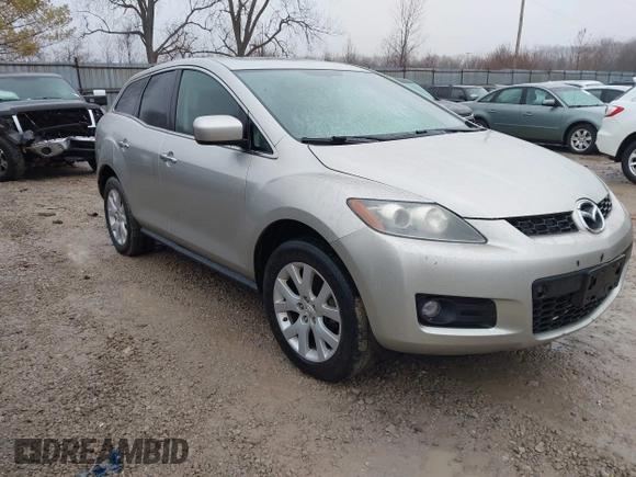 2008 Mazda CX-7 Sport with VIN JM3ER293780197398, listed as a IAAI auction lot 41527782 with 156,000 mi miles. Bid and sale history available at carsss.com. Image 1.