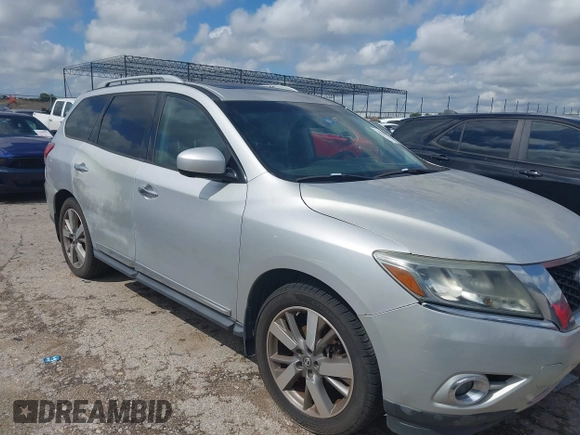 2013 Nissan Pathfinder SL z VIN 5N1AR2MM1DC616969, wystawiony jako IAAI lot #42344376 z przebiegiem 131 795 mil mil oraz . Historia ofert i sprzedaży dostępna na DreamBid. Obrazek 1.