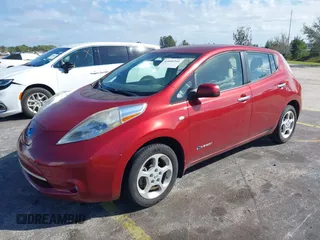2011 Nissan LEAF SL-e with VIN JN1AZ0CP1BT005859, listed as a IAAI auction lot 41666341 with 71,745 mi miles. Bid and sale history available at carsss.com. Image 2.