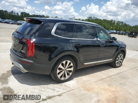 2020 Kia Telluride EX with VIN 5XYP34HC0LG079373, listed as a Copart auction lot 60782085 with 46,453 mi miles and Salvage title. Bid and sale history available at DreamBid. Image 3.