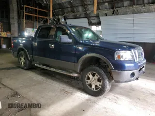 2006 Ford F-150 XLT with VIN 1FTPW14V56FB73947, listed as a Copart auction lot 48334275 with 147,256 mi miles and Salvage Title. Bid and sale history available at carsss.com. Image 4.