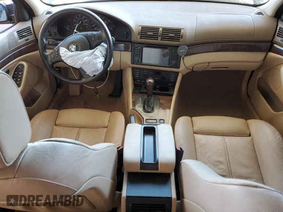 2002 BMW 5 Series 540i with VIN WBADN634X2GN86329, listed as a Copart auction lot 56968575 with Not provided miles and Salvage title. Bid and sale history available at DreamBid. Image 8.