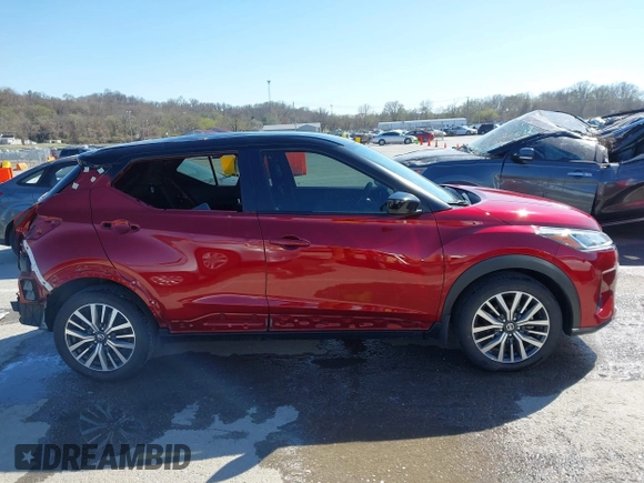 2021 Nissan Kicks SV with VIN 3N1CP5CV1ML535573, listed as a IAAI auction lot 41829377 with 48,430 mi miles. Bid and sale history available at carsss.com. Image 14.