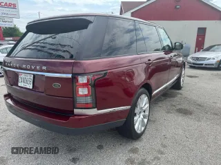 2015 Land Rover Range Rover Supercharged with VIN SALGS3TF5FA226038, listed as a Copart auction lot 58631935 with 125,000 mi miles and Clean title. Bid and sale history available at DreamBid. Image 4.