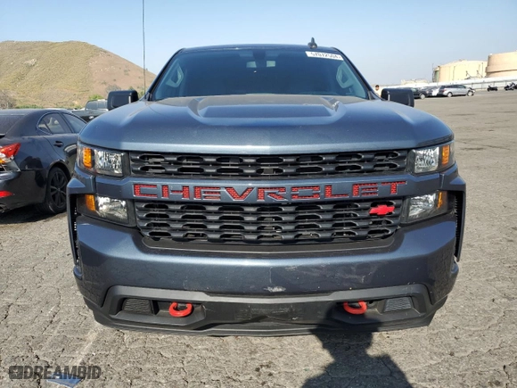 2019 Chevrolet Silverado 1500 Custom with VIN 1GCRWBEH8KZ413573, listed as a Copart auction lot 57072504 with 53,484 mi miles and Salvage Title. Bid and sale history available at carsss.com. Image 5.