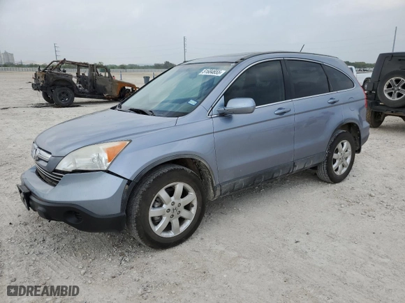 2008 Honda CR-V EX-L with VIN JHLRE38748C033057, listed as a Copart auction lot 51684655 with 120,239 mi miles and Salvage Title. Bid and sale history available at carsss.com. Image 1.