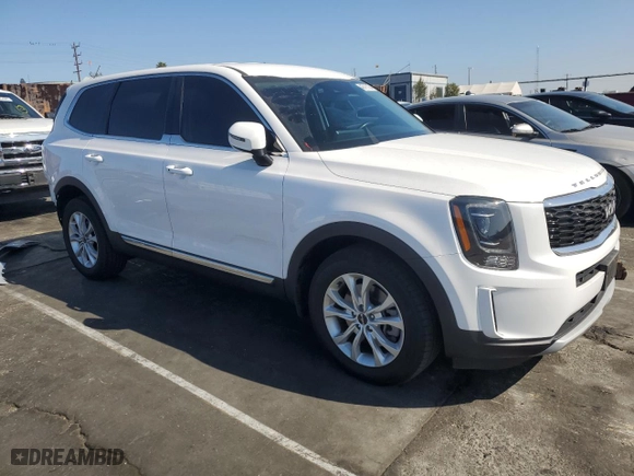 2022 Kia Telluride LX with VIN 5XYP2DHCXNG228457, listed as a Copart auction lot 46715135 with 26,808 mi miles and Salvage Title. Bid and sale history available at carsss.com. Image 4.