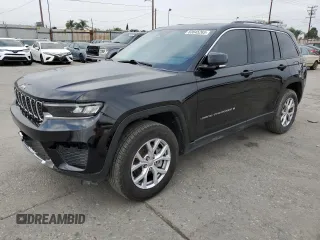 2022 Jeep Grand Cherokee Limited with VIN 1C4RJGBG7N8608386, listed as a Copart auction lot 63645265 with 20,450 mi miles and Salvage title. Bid and sale history available at DreamBid. Image 1.