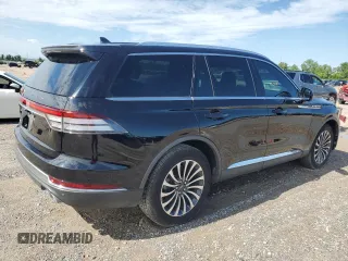 2023 Lincoln Aviator Reserve with VIN 5LM5J7WC2PGL01182, listed as a Copart auction lot 56566495 with 44,247 mi miles and Salvage title. Bid and sale history available at DreamBid. Image 3.