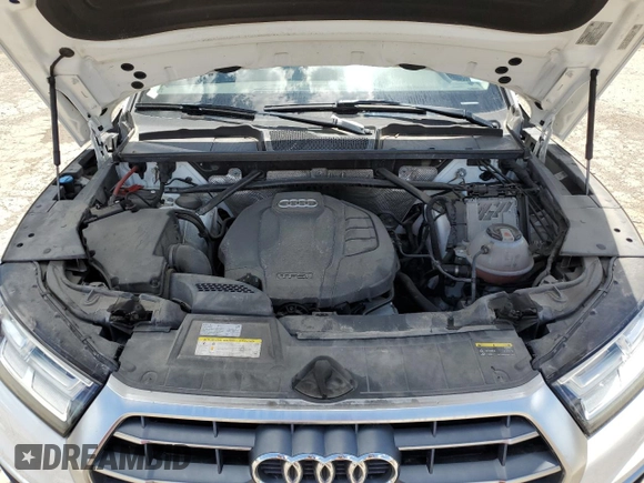 2018 Audi Q5 Premium Plus with VIN WA1BNAFY9J2240760, listed as a Copart auction lot 57845134 with 0 mi miles and Salvage Title. Bid and sale history available at carsss.com. Image 12.