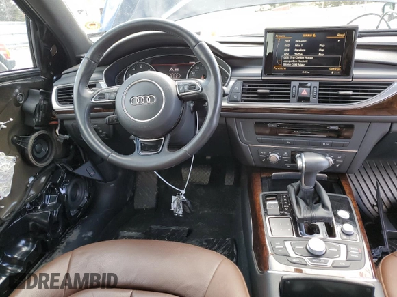2015 Audi A6 2.0T Premium Plus with VIN WAUGFAFC2FN004337, listed as a Copart auction lot 39947073 with 53,667 mi miles. Bid and sale history available at carsss.com. Image 8.