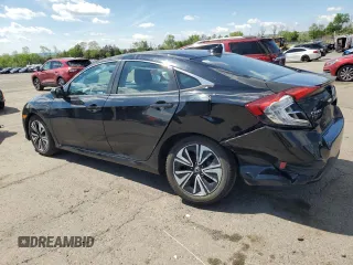 2018 Honda Civic EX-L z VIN 19XFC1F77JE200457, wystawiony jako Copart lot #55989755 z przebiegiem 95 080 mil mil oraz Szkoda całkowita • Salvage title. Historia ofert i sprzedaży dostępna na DreamBid. Obrazek 2.