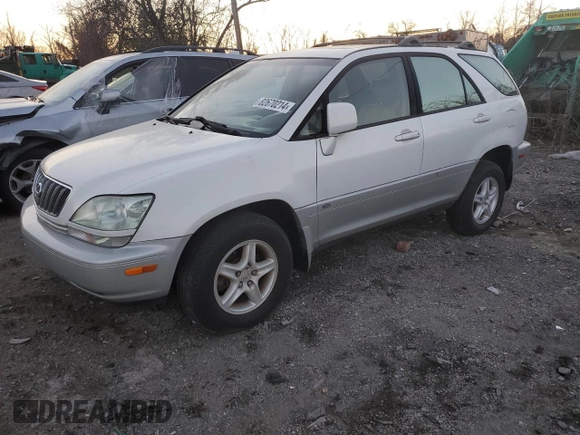 2002 Lexus RX 300 with VIN JTJGF10U820137256, listed as a Copart auction lot 82670214 with 0 mi miles and Clean Title. Bid and sale history available at carsss.com. Image 1.
