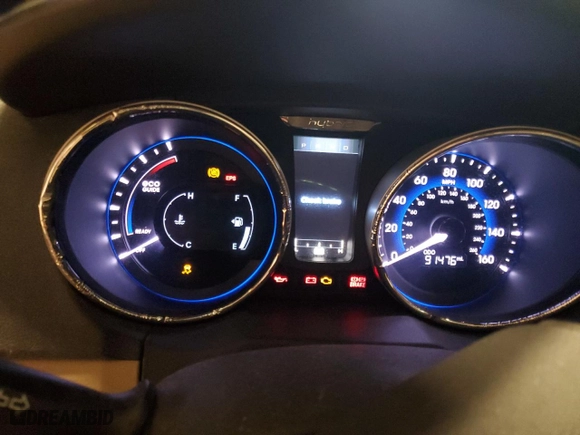 2013 Hyundai Sonata Hybrid Limited with VIN KMHEC4A44DA086978, listed as a Copart auction lot 51652515 with 91,476 mi miles and Salvage Title. Bid and sale history available at carsss.com. Image 9.