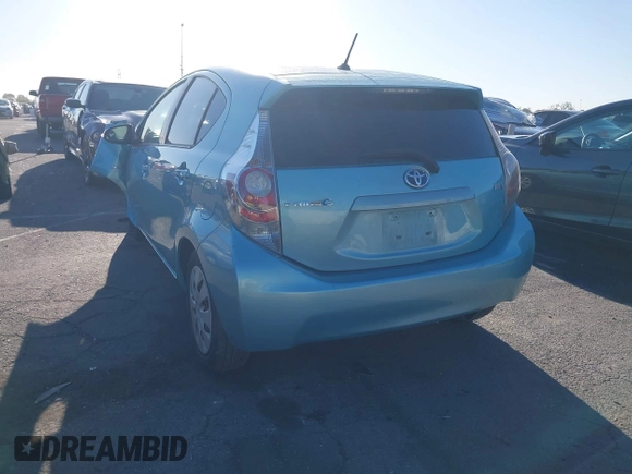 2012 Toyota Prius One with VIN JTDKDTB32C1016141, listed as a IAAI auction lot 41777932 with 231,165 mi miles and . Bid and sale history available at DreamBid. Image 3.