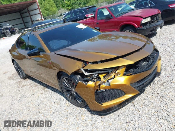 2022 Acura TLX Type S with VIN 19UUB7F00NA000529, listed as a IAAI auction lot 42350522 with 36,060 mi miles and . Bid and sale history available at DreamBid. Image 1.