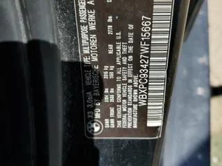 2007 BMW X3 3.0si with VIN WBXPC93427WF15667, listed as a Copart auction lot 53560925 with 2,661,014 mi miles and Clean Title. Bid and sale history available at carsss.com. Image 12.