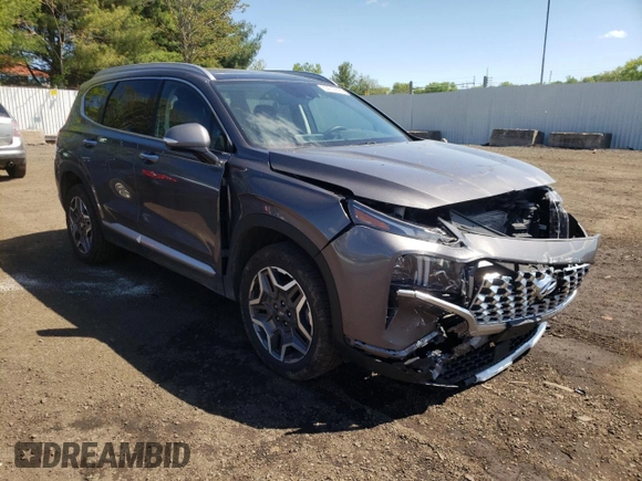2022 Hyundai Santa Fe Hybrid Limited with VIN KM8S5DA1XNU033737, listed as a Copart auction lot 53679824 with 35,139 mi miles and Salvage Title. Bid and sale history available at carsss.com. Image 4.