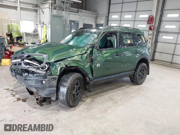 2023 Ford Bronco Sport Big Bend with VIN 3FMCR9B63PRD36059, listed as a IAAI auction lot 42198060 with 31,846 mi miles and . Bid and sale history available at DreamBid. Image 2.