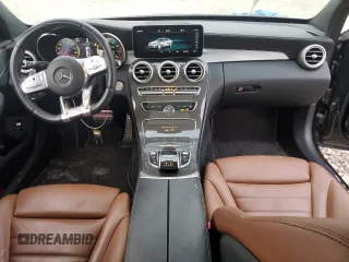 2020 Mercedes-Benz C 43 AMG with VIN 55SWF6EB6LU328288, listed as a Copart auction lot 85975124 with 58,815 mi miles and Salvage Title. Bid and sale history available at carsss.com. Image 8.