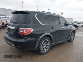 2020 Nissan Armada SL with VIN JN8AY2ND4L9107593, listed as a IAAI auction lot 41538490 with 185,607 mi miles. Bid and sale history available at carsss.com. Image 4.