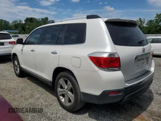 2013 Toyota Highlander Limited with VIN 5TDYK3EH7DS127358, listed as a Copart auction lot 60019995 with 152,498 mi miles and Salvage title. Bid and sale history available at DreamBid. Image 2.