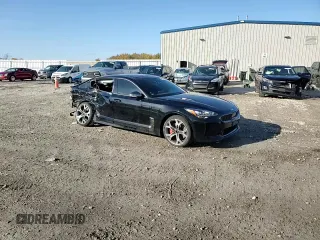 2020 Kia Stinger GT1 with VIN KNAE45LC1L6077634, listed as a Copart auction lot 76569584 with 22,359 mi miles and Salvage Title. Bid and sale history available at DreamBid. Image 13.
